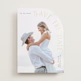 "Curved Type" - Save the Dates in Coal by Angela Thompson - Front