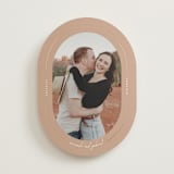 "Encircle" - Save the Dates in Apricot by Susan Zinader - Front