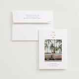 "Palm Tree" - Save the Dates in Coconut by Heather Schertzer - Save the Date with Envelope