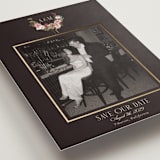 "Flouriishing" - Save the Dates in Blush by Susan Moyal - Detail