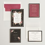 "Flouriishing" - Save the Dates in Blush by Susan Moyal - Matching Invitation Suite