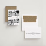 "minimal holiday gallery" - Save the Dates in Snow by Sarah Curry - Assembled