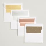 "minimal holiday gallery" - Save the Dates in Snow by Sarah Curry - Envelope Liner Options