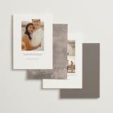 "Plaster" - Save the Dates in Concrete by Everett Paper Goods - Back of Card Options