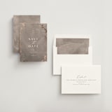 "Plaster" - Save the Dates in Concrete by Everett Paper Goods - Assembled