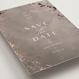 "Plaster" - Save the Dates in Concrete by Everett Paper Goods - Detail