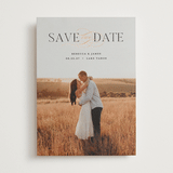 "Melody" - Save the Dates in Noir by Pixel and Hank - Front