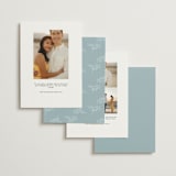 "Polished" - Save the Dates in Powder Blue by Jennifer Postorino - Back of Card Options
