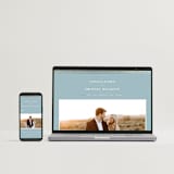 "Polished" - Save the Dates in Powder Blue by Jennifer Postorino - FREE Wedding Website