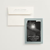 "Polished" - Save the Dates in Powder Blue by Jennifer Postorino - Save the Date with Envelope