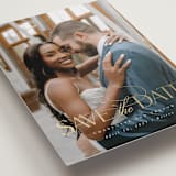 "Ever After" - Save the Dates in Veil by Brandy Folse - Detail