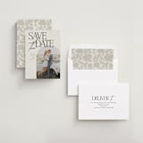 "Penelope" - Save the Dates in Ecru by Morgan Kendall - Assembled