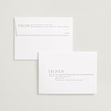 "Stacked" - Save the Dates in Almond by Emily Betts - FREE Recipient Addressing