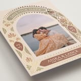 "Palm Nouveau" - Save the Dates in Terracotta by Mary Fotheringham - Detail