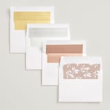 "Formality" - Save the Dates in Quartz by Jennifer Postorino - Envelope Liner Options