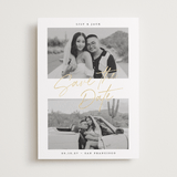 "Contemporary Classic" - Save the Dates in Lily by Creo Study - Front
