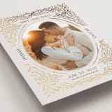 "Cameo" - Save the Dates in Cream by Paper Sun Studio - Detail