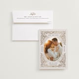 "Cameo" - Save the Dates in Cream by Paper Sun Studio - Save the Date with Envelope