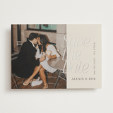 "Metropolitan" - Save the Dates in Ecru by 2birdstone - Front