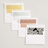 "Metropolitan" - Save the Dates in Ecru by 2birdstone - Envelope Liner Options