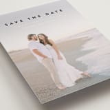 simple Foil-Pressed Save the Date Cards by Laura Hamm