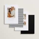 "Framed Oval" - Save the Dates in Opal by Emily Betts - Back of Card Options