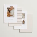 "Modern Sidebar" - Save the Dates in Ivory by Stacey Meacham - Back of Card Options