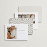 "Aligned" - Save the Dates in Ivory by Laura Hankins - Back of Card Options