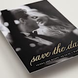 "Forever Classic" - Save the Dates in Snow by Sara Hicks Malone - Detail