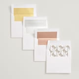 "the palms" - Save the Dates in Pearl by Summer Winkelman - Envelope Liner Options