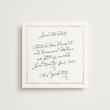 "Justine" - Save the Dates in Nero by Pati Cascino - Front