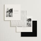 "Justine" - Save the Dates in Nero by Pati Cascino - Back of Card Options