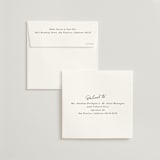 "Justine" - Save the Dates in Nero by Pati Cascino - FREE Recipient Addressing