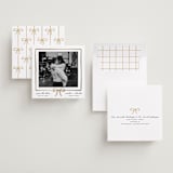 "lil bow" - Save the Dates in Linen by Jennifer Lew - Assembled