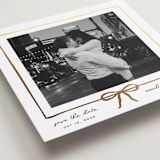 "lil bow" - Save the Dates in Linen by Jennifer Lew - Detail