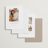 "Framed Monogram" - Save the Dates in Silk by Kelly Schmidt - Back of Card Options