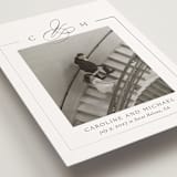 "Framed Monogram" - Save the Dates in Silk by Kelly Schmidt - Detail