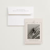 "Framed Monogram" - Save the Dates in Linen by Kelly Schmidt - Save the Date with Envelope