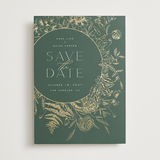 "Always" - Save the Dates in Moss by Leah Bisch - Front