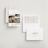 "tri-photo save the date" - Save the Dates in Veil by Elsa Duncan - Assembled