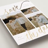 "tri-photo save the date" - Save the Dates in Veil by Elsa Duncan - Detail