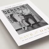 "Classic Charm" - Save the Dates in Midnight by Stacey Meacham - Detail