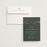 "Peaks" - Save the Dates in Hunter by Sarah Brown - Save the Date with Envelope