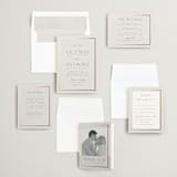 "Regal" - Save the Dates in Sandstone by Nicole Walsh - Matching Invitation Suite