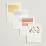 "Fleur" - Save the Dates in Verona Sunset by Sarah Knight - Envelope Liner Options