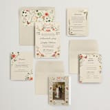 "Fleur" - Save the Dates in Verona Sunset by Sarah Knight - Matching Invitation Suite