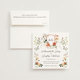 "Fleur" - Save the Dates in Verona Sunset by Sarah Knight - Save the Date with Envelope