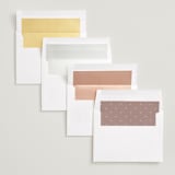 "Minimalist Arch" - Save the Dates in Petal by Elly - Envelope Liner Options