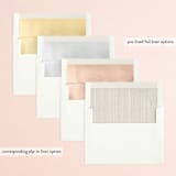 "Shine On" - Save the Dates in Ivory by Leah Bisch - Envelope Liner Options