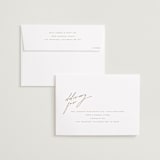 "Forte" - Save the Dates in Cognac by Kristie Kern - FREE Recipient Addressing